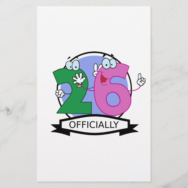 Lámina Logotipo oficial de cumpleaños 26 (Anverso)
