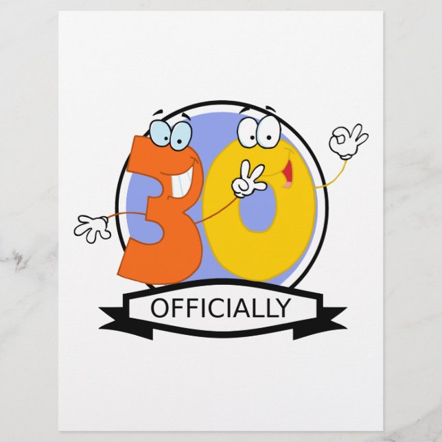 Lámina Logotipo oficial de cumpleaños 30 (Anverso)