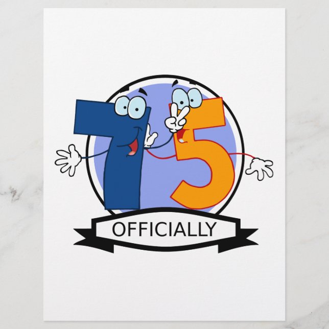 Lámina Logotipo oficial de cumpleaños 75 (Anverso)
