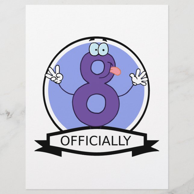 Lámina Logotipo oficial de cumpleaños 8 (Anverso)