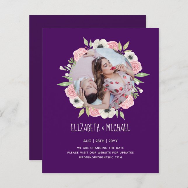 Lámina Los amantes de la naturaleza Boda Foral Greenery R (Anverso / Reverso)