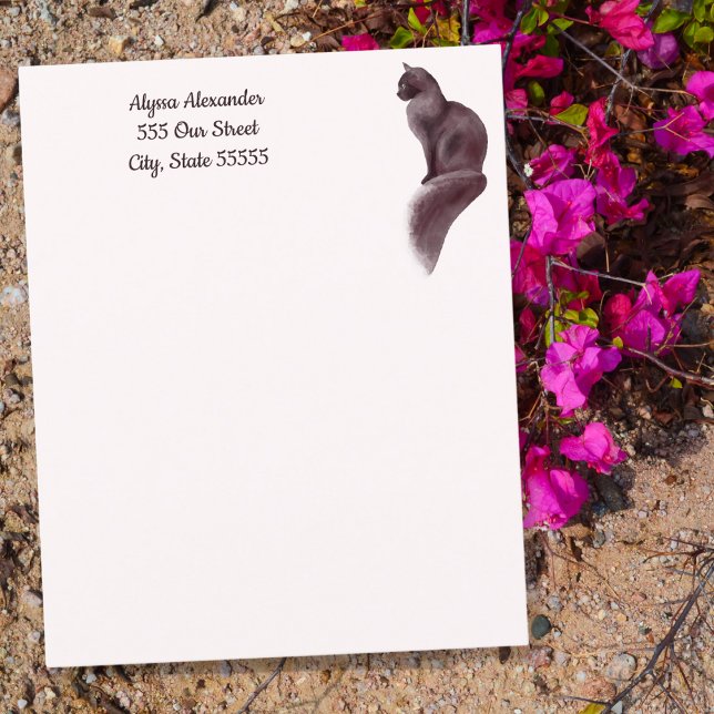 Lámina Los amantes del gato adoran Rubor con letras perso (Subido por el creador)