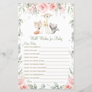 Lámina Los deseos de bienestar de los animales de bosque