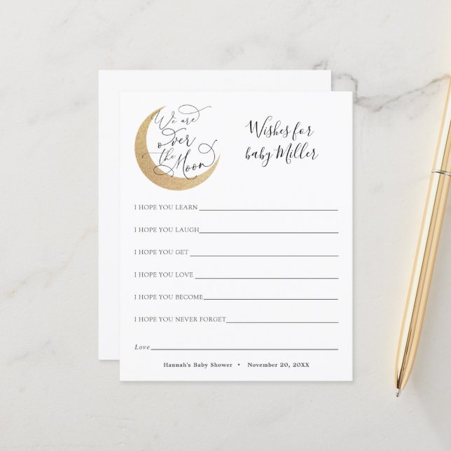 Lámina Los deseos de la luna para el bebé (Anverso/Reverso In Situ)