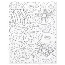 Los dulces modernos, en blanco y negro, no colorea