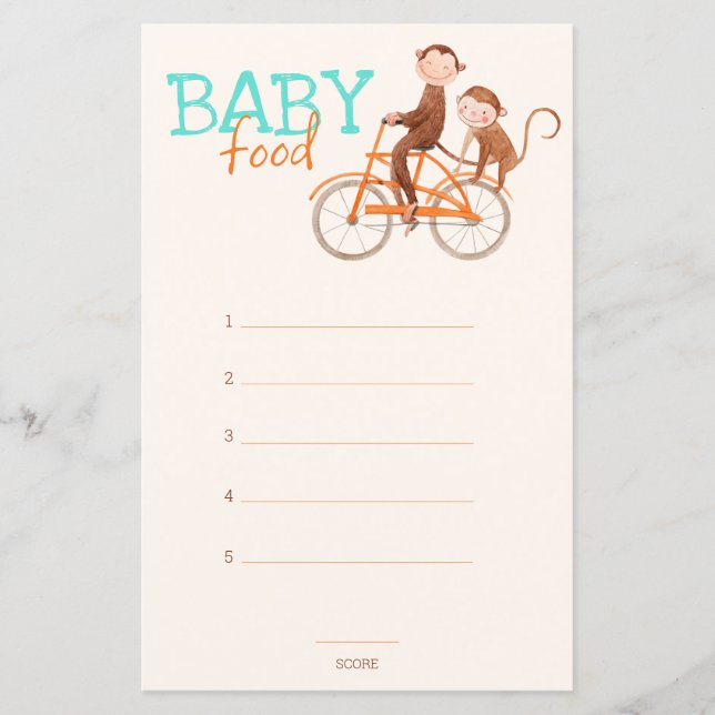 Lámina Los gemelos Baby Shower cute el doble problema de  (Anverso)