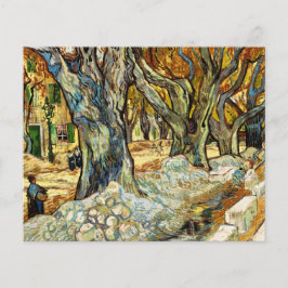 Lámina Los Grandes Árboles Del Avión De Vincent Van Gogh