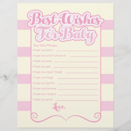 Lámina Los Mejores Deseos Para El Bebé,