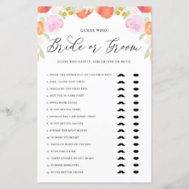 Lámina Los melocotones acuarelas adivinan quién es la nov