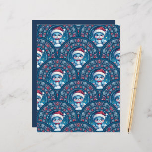 Lámina Los Navidades Kawaii Llevan Libro De Crapbook A Es