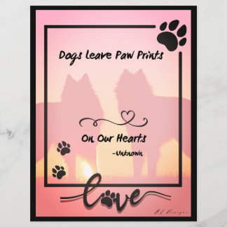Lámina Los Perros Dejan Las Pintas En Nuestro Papel Coraz