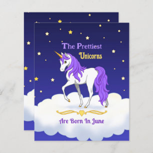 Lámina Los Unicornios Más Bellos Nacieron En Junio