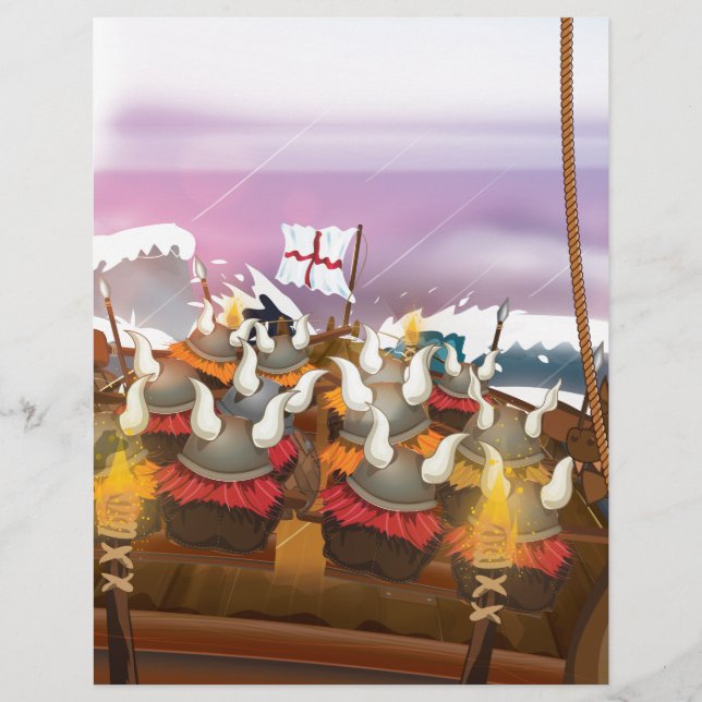 Lámina Los vikingos (Anverso)