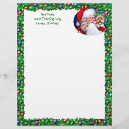 Lámina Los yorkies de Santa a los Navidades