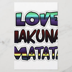 Lámina Love Hakuna Matata Gifts