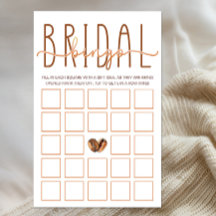 Love Is Brewing Coffee Bridal Shower Bingo Game