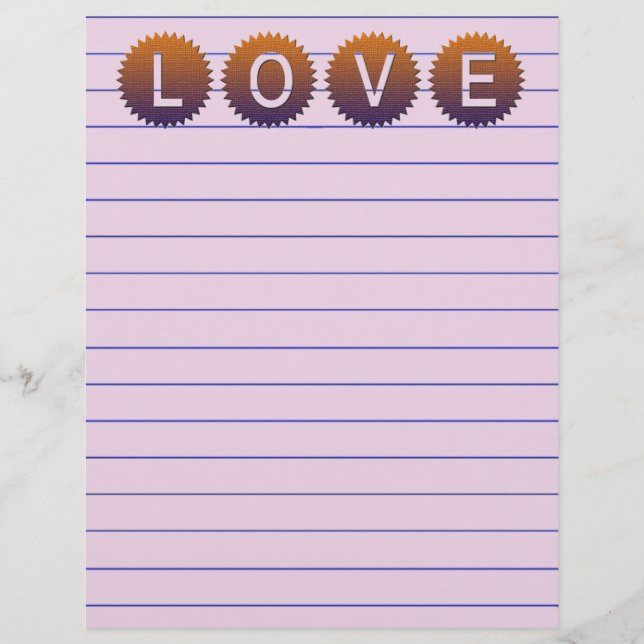 Lámina Love Letterhead (Anverso)