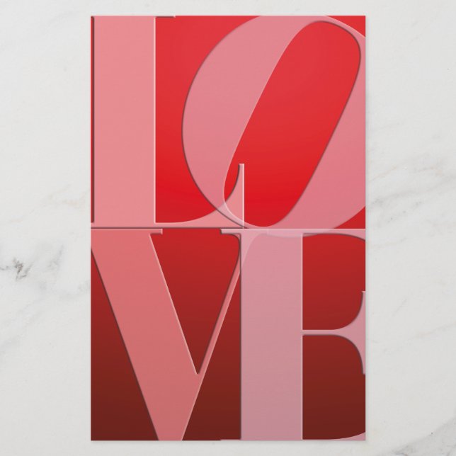 Lámina Love Romance Red Pink (Anverso)