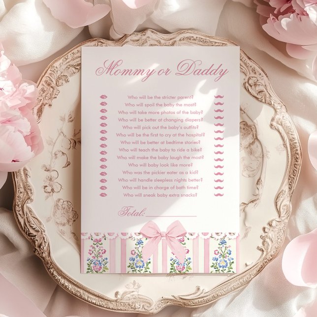 Lámina Love Shack Baby Mommy or Daddy Baby Shower game (Subido por el creador)