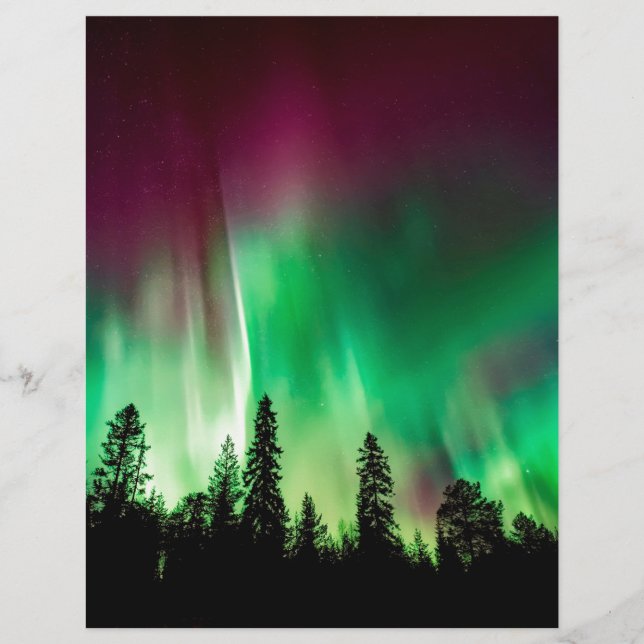 Lámina Luces boreales de Aurora (Anverso)