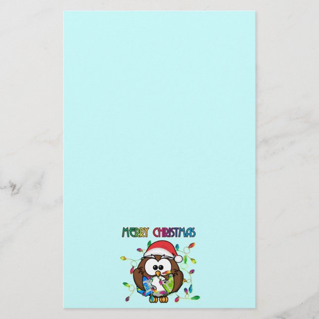 Lámina Luces de búho y Navidades de Santa María (Anverso)