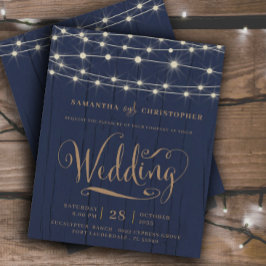 Lámina Luces de Cuerda Rústicas de Presupuesto de Bodas R