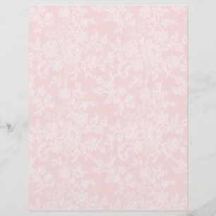 Lámina Lugar blanco sobre papel de cuaderno de arte rosa