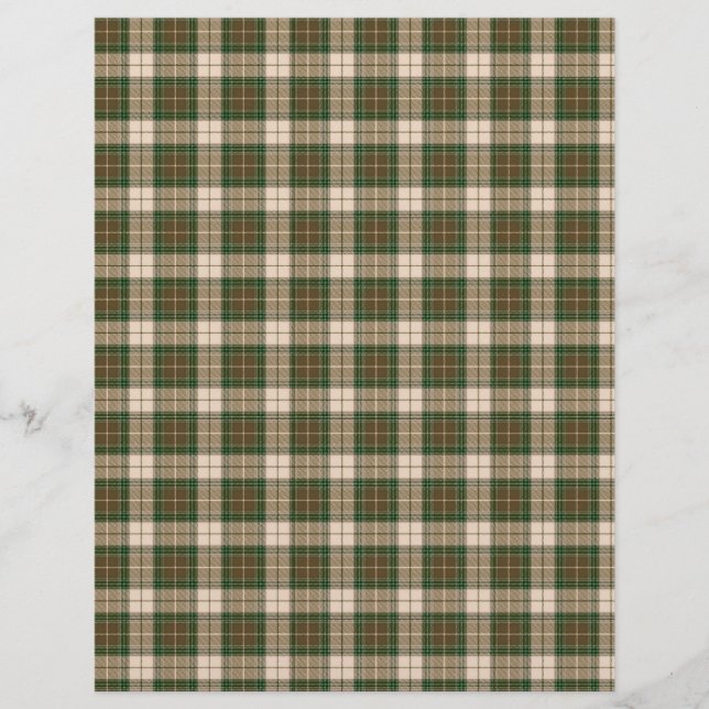 Lámina Lumberjack Papel de artesanía verde marrón (Anverso)