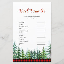 Lámina Lumberjack Word Scramble Game