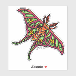 Lámina Luna de píxel colorido