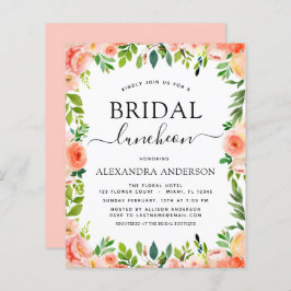 Lámina Luncheon de ducha de novias de barro de coral de p