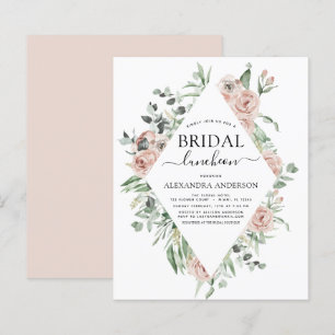 Lámina Luncheon de ducha de novias rosadas y agitada