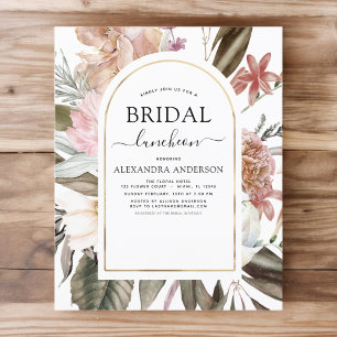 Lámina Luncheon de la ducha de novia del Boho de Borgoña 