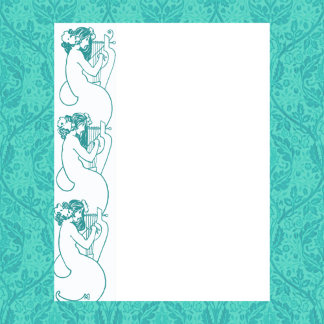 Lámina Lyre mermaids