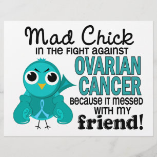 Lámina Mad Chick 2 Friend Ovarian Cancer