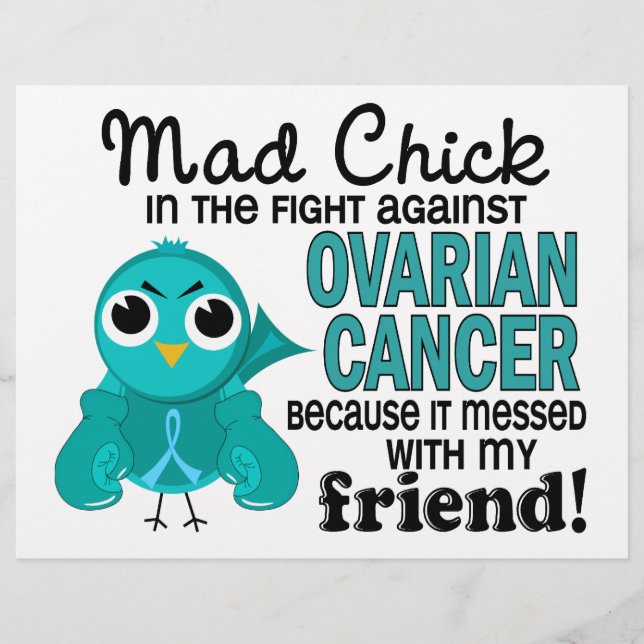 Lámina Mad Chick 2 Friend Ovarian Cancer (Anverso)