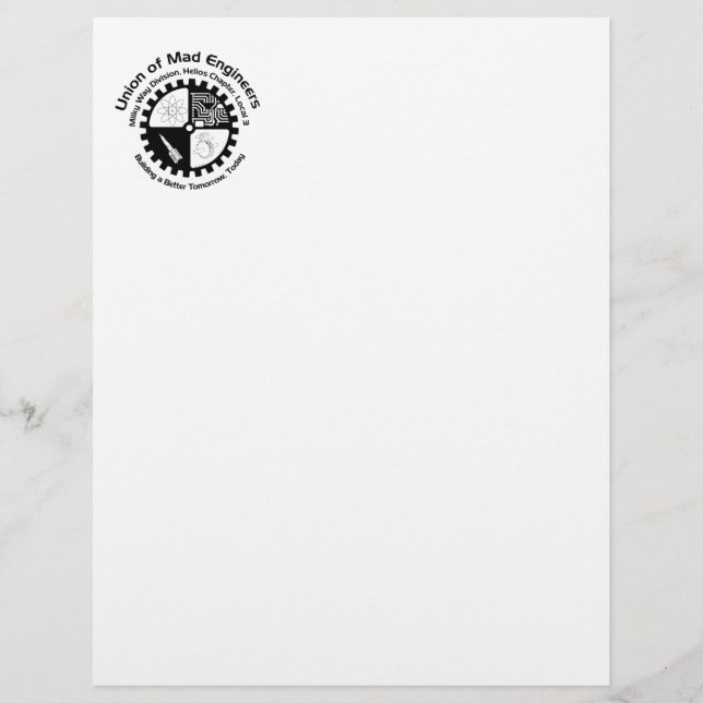 Lámina Mad Engineers Letterhead (Anverso)