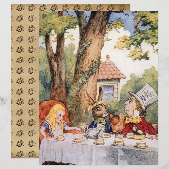 Lámina Mad Hatter: Wonderland Wardrobe Wonders (Anverso / Reverso)