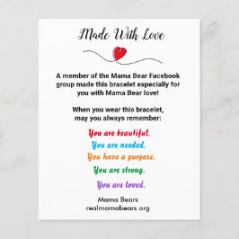 Lámina Made with Love Note