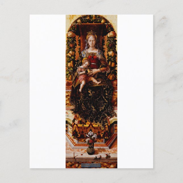 Lámina Madonna della Candeletta por Carlo Crivelli (Anverso)