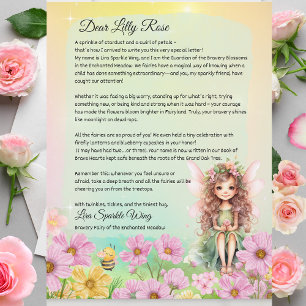 Lámina Magia Bravery Fairy Keepsake Letter For Kids