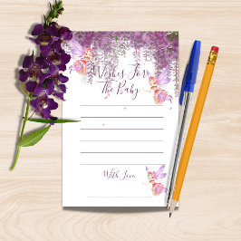 Lámina Magical Fairy Wishes For The Baby Shower Game