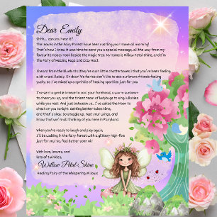 Lámina Magical Get Well Fairy Keepsake Letter For Kids