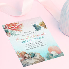 Lámina Magical Under Sea Birthday Party Invitation