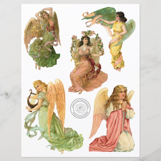 Lámina Magníficos ángeles de cosecha Papel de cartón para (Anverso)