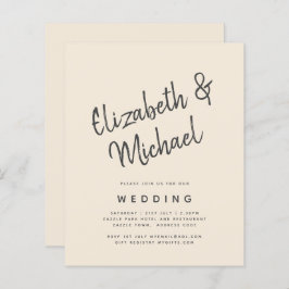 Lámina Magnolia Cream Tipografía Boda moderna