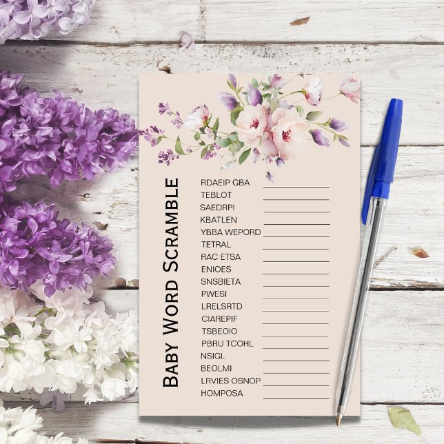 Lámina Magnolia florece juego de palabras de Baby Shower (Subido por el creador)