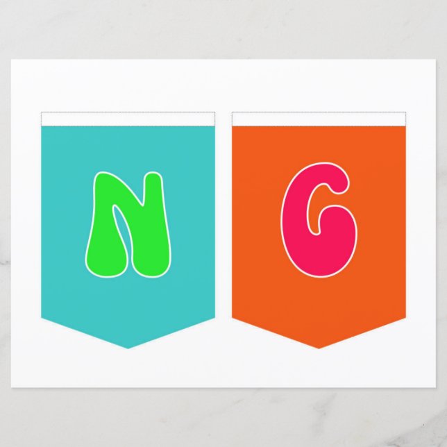 Lámina Maligayang Kaarawan Banner NG (Anverso)