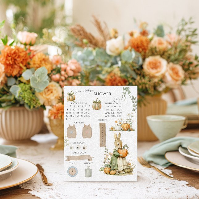 Lámina Mamá Bunny y el juego de adivinanzas Baby Shower d (Subido por el creador)