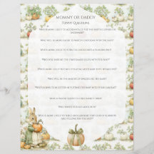 Mamá Bunny y el juego de calabaza Baby Shower